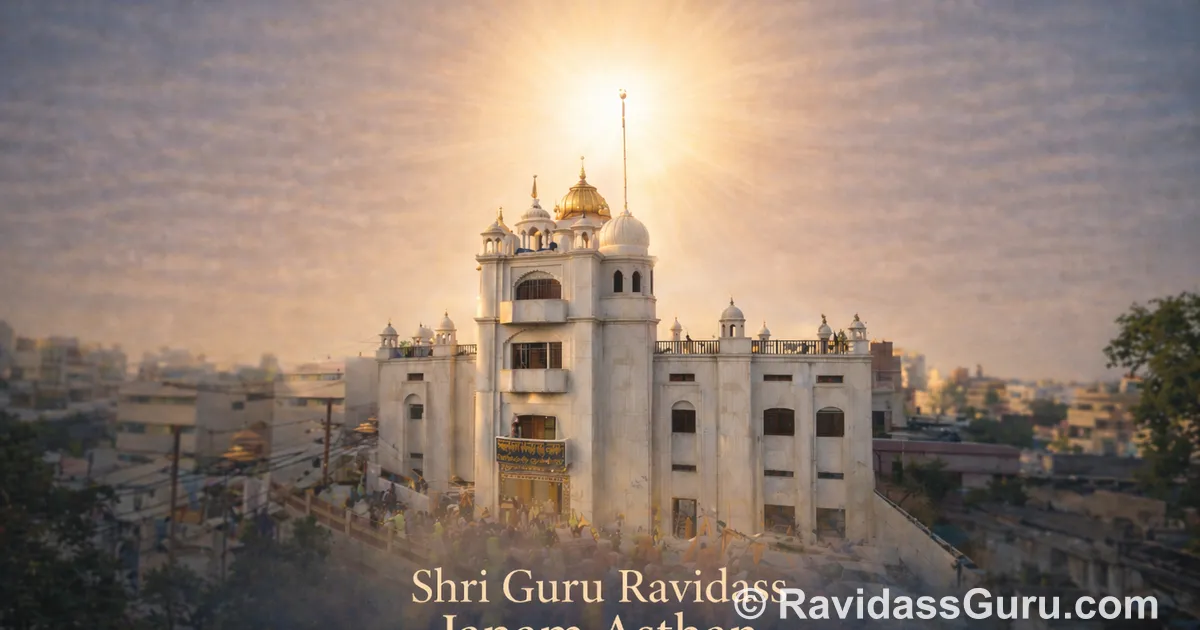 Shri Guru Ravidass Janam Asthan Mandir at Seer Goverdhanpur, Varanasi, India
