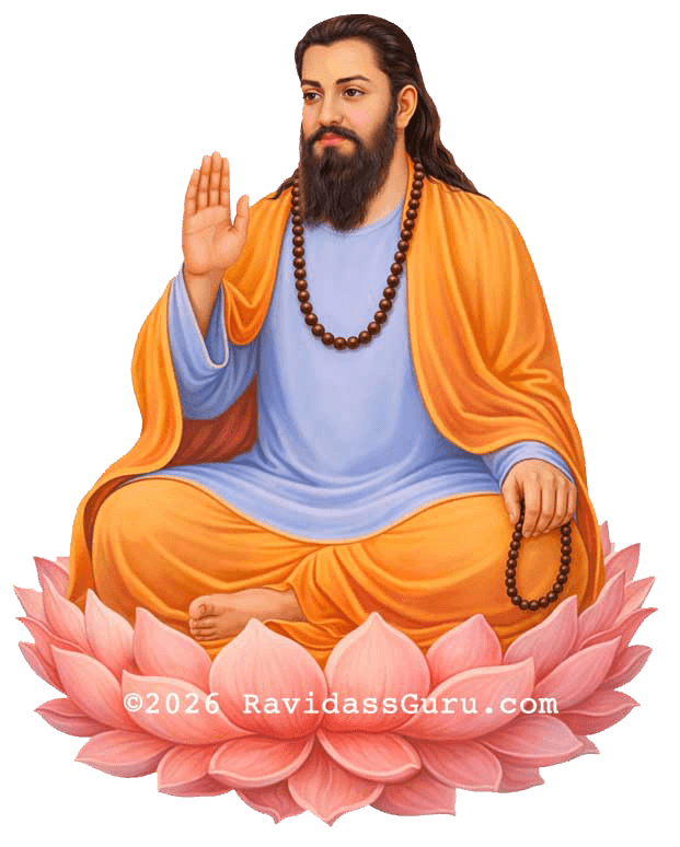 Shri Guru Ravidass Ji Maharaj portrait illustration